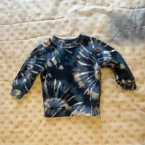 Toddler baby girl set of 2 tie dye sweatshirts